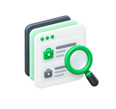 Interface do Encontra Emprego a encontrar vagas relevantes com URLs de candidatura